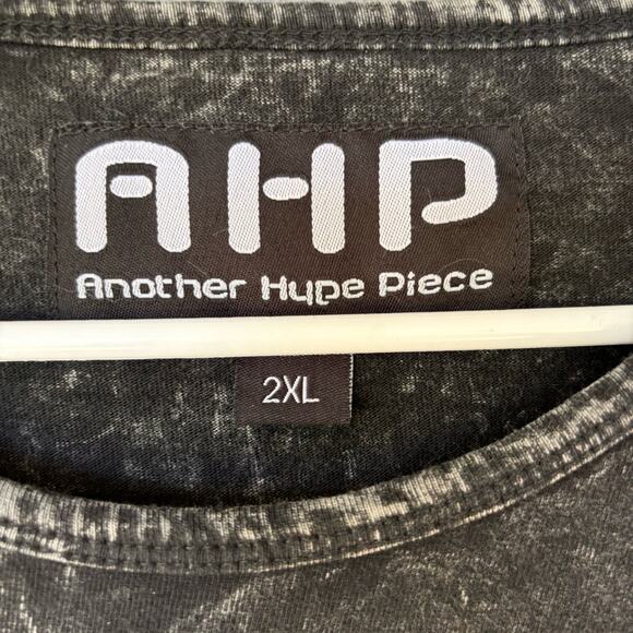 Another Hype Piece Shirt AHP 2XL Warrior Living Legend Distressed Skeleton Flag - Picture 3 of 15